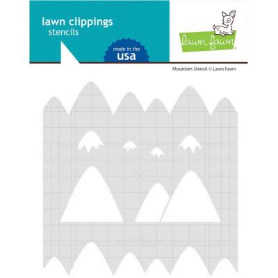 Lawn Fawn Stencil - Mountain